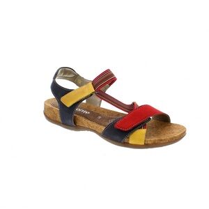 Remonte Juno 57 Leather Sandals Yellow Pazifik Fire Rosso